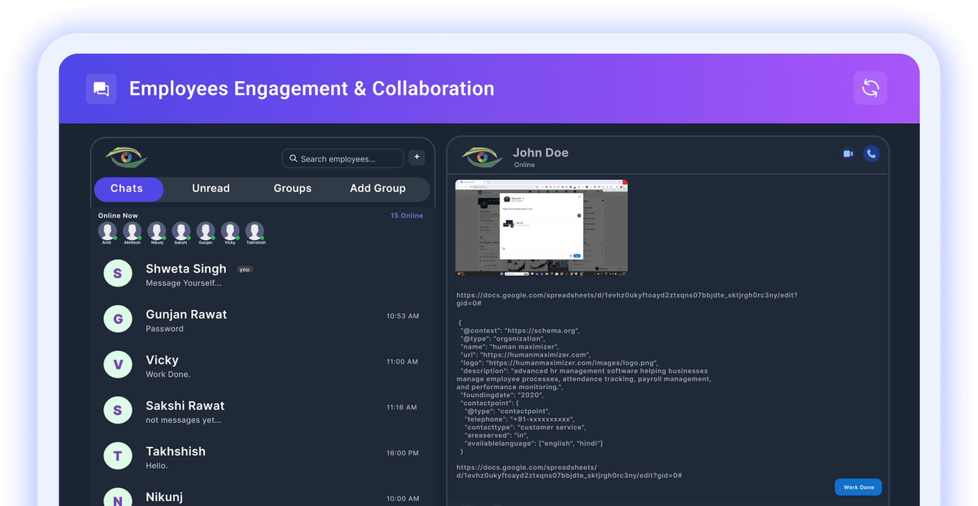 Core HR in Human Maximizer