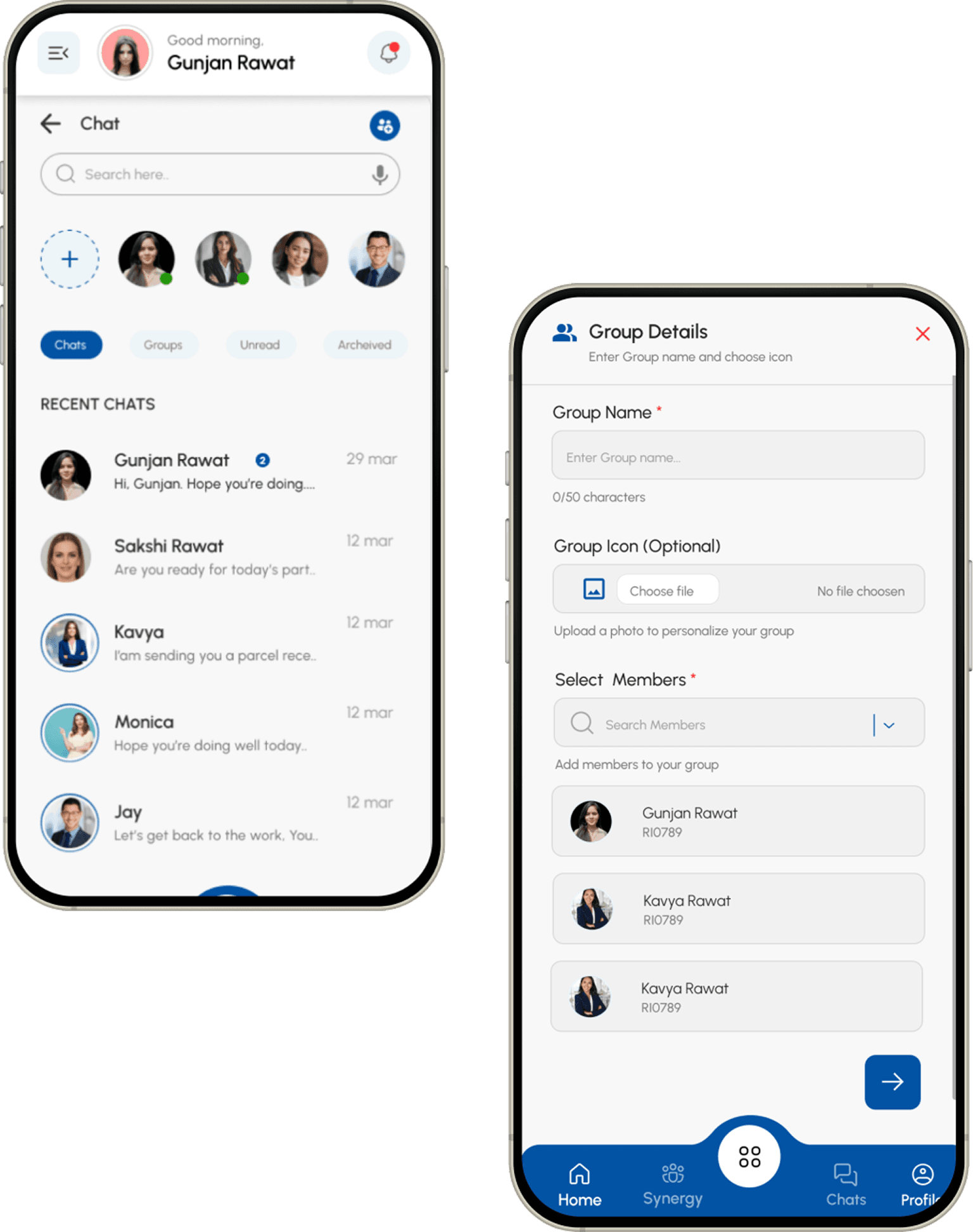 Human Maximizer mobile app showing loans dashboard and loan details