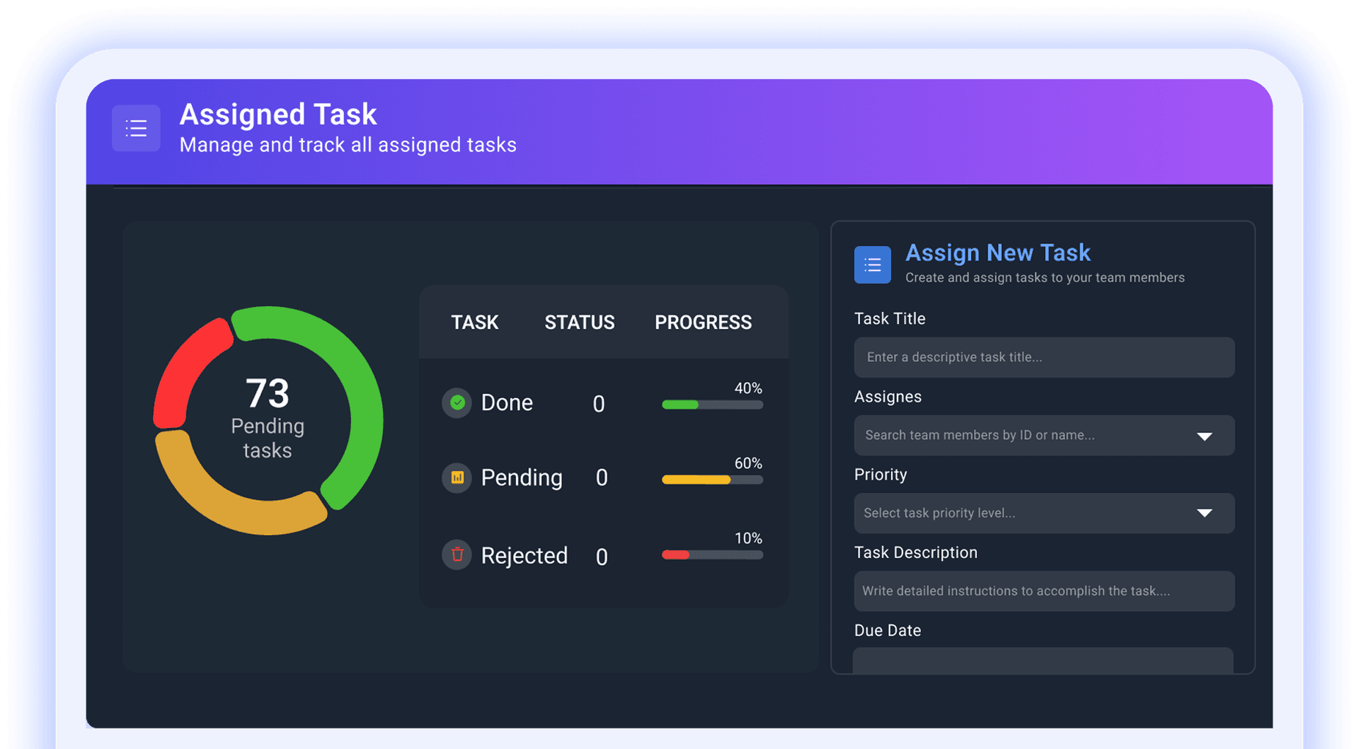 Payroll dashboard showing payslips and employee summary
