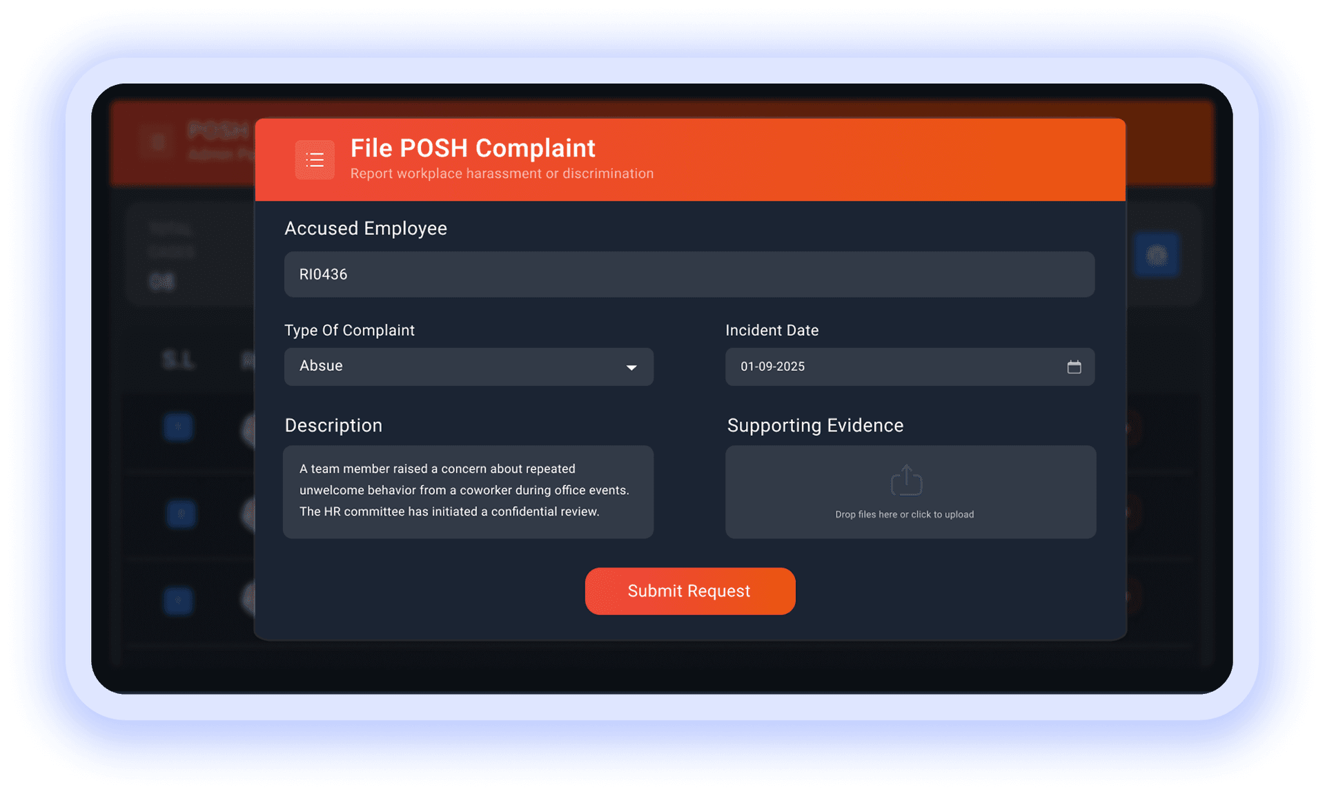 Payroll dashboard with summary charts and department salary breakdown