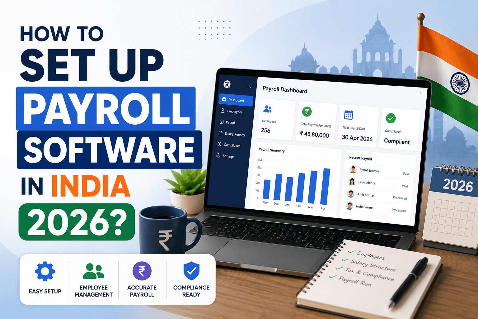 How to Set Up Payroll Software in India 2026?